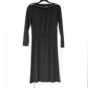 Vintage Black Poly/wool blend dress